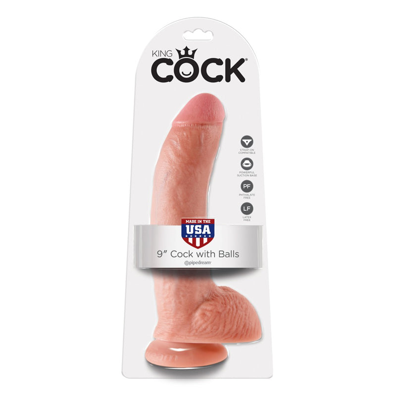 Pipedream King Cock 9" Cock with Balls Skin (23 cm)