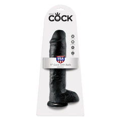 Pipedream King Cock 11" Cock with Balls Black (28 cm)