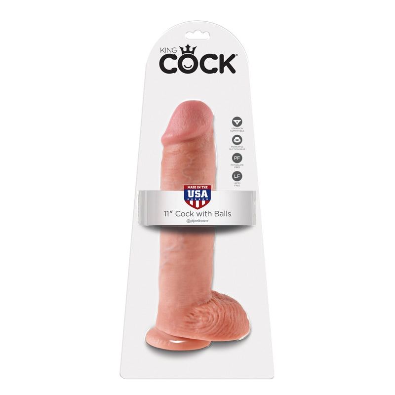 Pipedream King Cock 11" Cock with Balls Skin (28 cm)