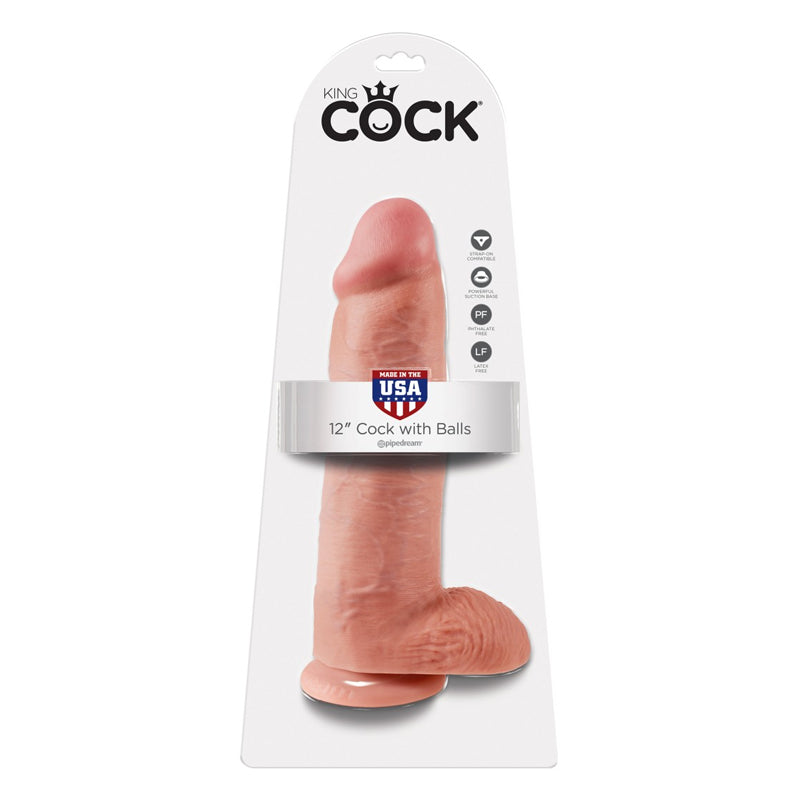 Pipedream King Cock 12" Cock with Balls Skin (31 cm)