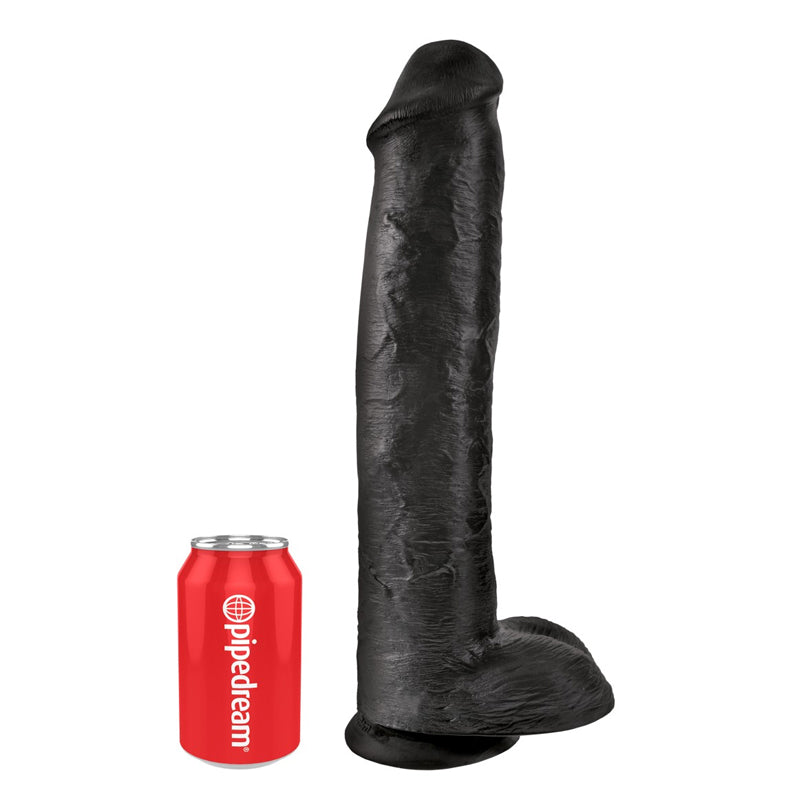 Pipedream King Cock 15" Cock with Balls Black (38 cm)