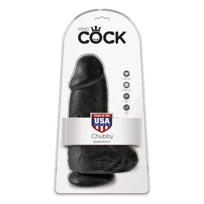 Pipedream King Cock 9" Chubby Black (23 cm)