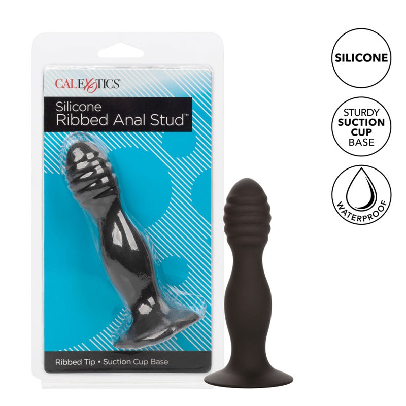 CalExotics Ribbed Anal Stud (13 cm)