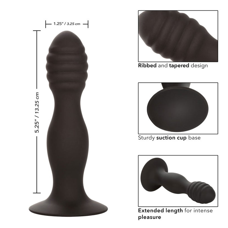 CalExotics Ribbed Anal Stud (13 cm)