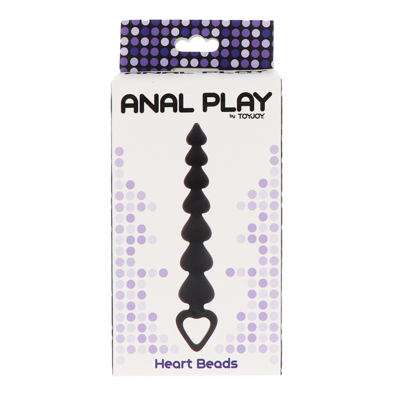 ToyJoy Anal Play Black Heart Beads