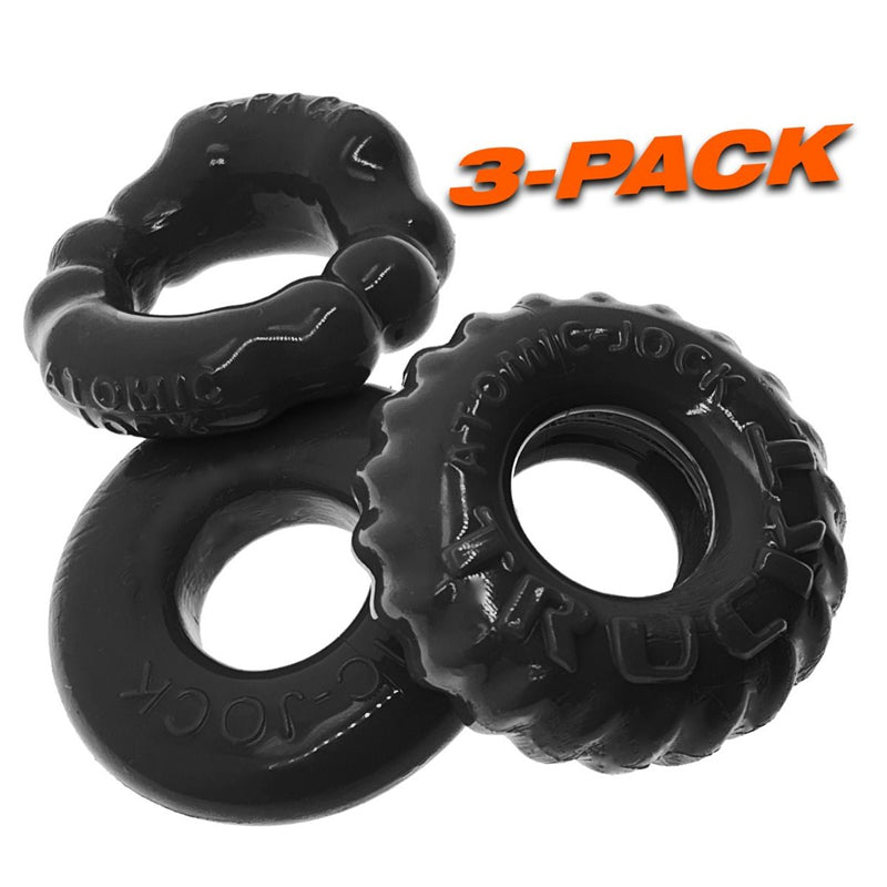 Oxballs BONEMAKER Juego de 3 anillos para el pene - Negro