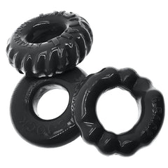 Oxballs BONEMAKER Juego de 3 anillos para el pene - Negro