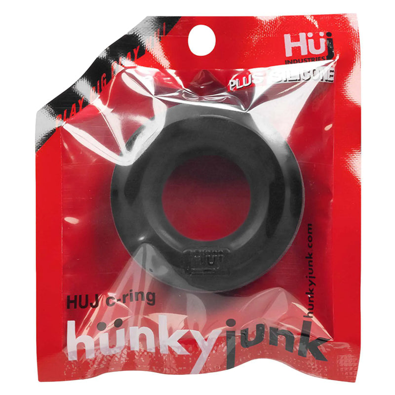 Hünkyjunk Huj Cockring Single - Black Tar