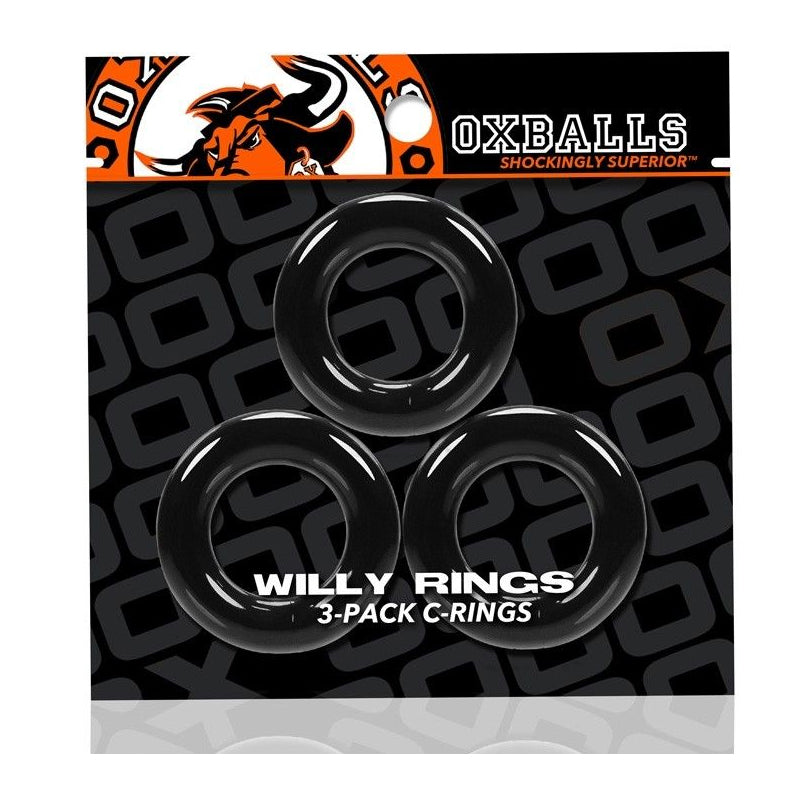 Oxballs WILLY RINGS 3-pack Cockrings - Black