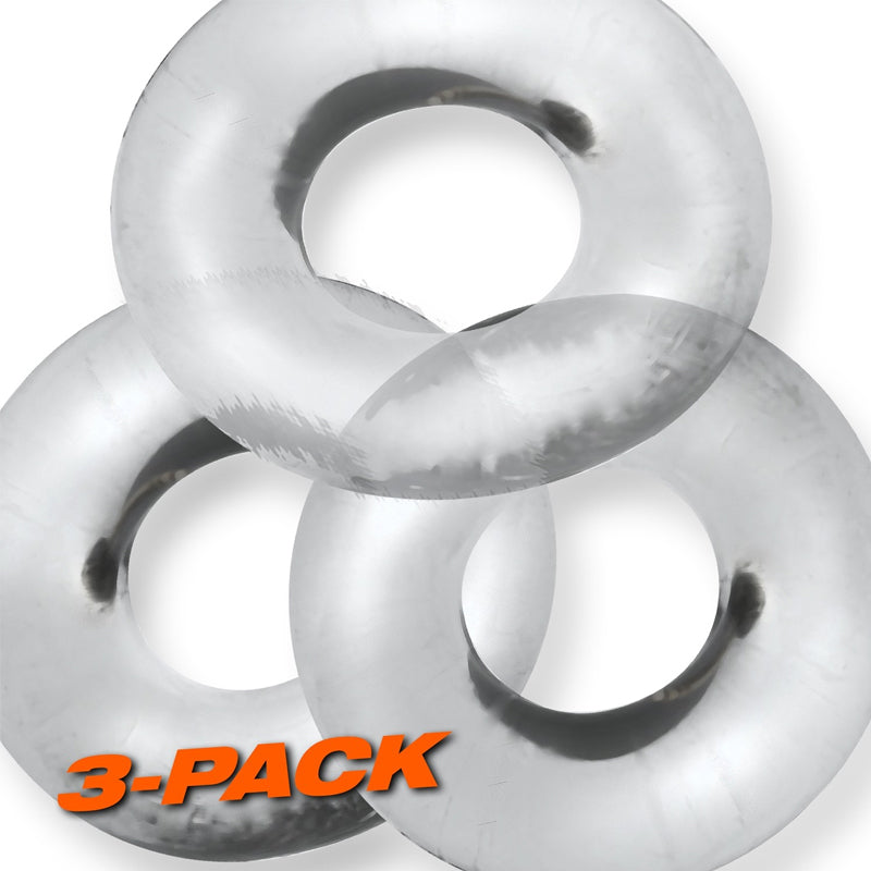 Oxballs FAT WILLY 3-pack Cockrings - Clear