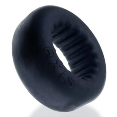 Oxballs AXIS Ribbed Griphold Cockring - Black Ice