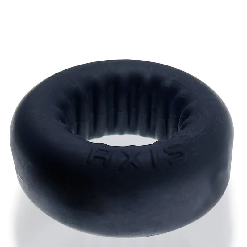 Oxballs AXIS Ribbed Griphold Cockring - Black Ice