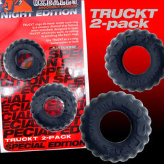 Oxballs TRUCKT Paquete de 2 anillos para el pene - Negro