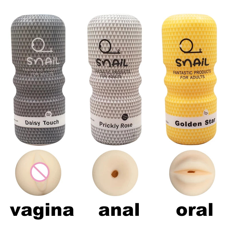 Snail-Cup-Masturbator in 3 Designs