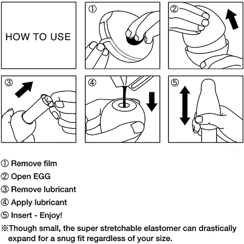 Male Masturbationsbecher Ei in 6 verschiedenen Designs